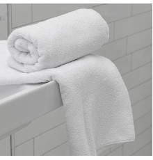 Рушник махровий готельний SoundSleep Crystal білий 500гм2 40х70 см