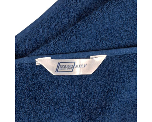 Набір рушників SoundSleep Inspire 2 шт з петелькою махрових 50х90 см і 70х140 см 500г темно-сині (2800004680172)
