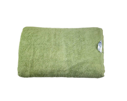 Рушник махровий з петелькою SoundSleep Delicat олива 500г/м2 70х140 см