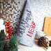 Набір кухонних рушників 2 шт SoundSleep Merry Christmas вафельних 30х50 см і 45х60 см бежевий з сірим (2800004713702)