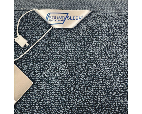 Рушник махровий з петелькою SoundSleep Delicat темно-сірий 500г/м2 50х90 см