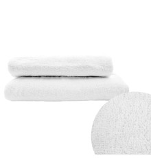 Рушник махровий з петелькою SoundSleep Lenity білий 400г/м2 50х90 см