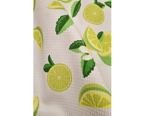 Набір кухонних рушників SoundSleep Lime Fresh вафельні 3 шт 50х70 см 240 г білий (2800004961615)
