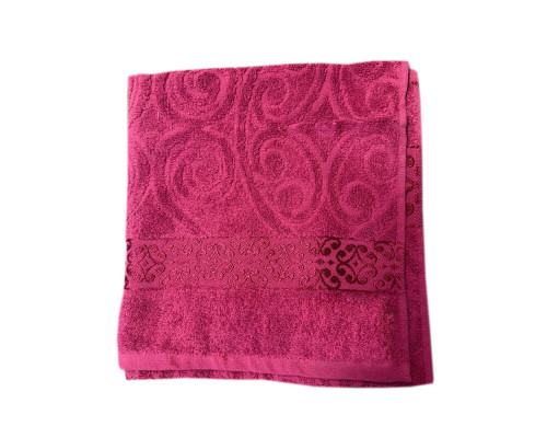 Рушник SoundSleep Desmal Arabesk махровий 50х90 см 400г бордо (2800005030518)