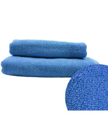 Рушник махровий SoundSleep Delicat з петелькою 500грм 50х90 см темно-блакитний (2800004596732)