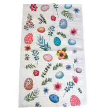 Рушник кухонний вафельний Квітучий Великдень SoundSleep 34х60 см