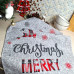 Набір кухонних рушників 2 шт SoundSleep Merry Christmas вафельних 30х50 см і 45х60 см бежевий з сірим (2800004713702)