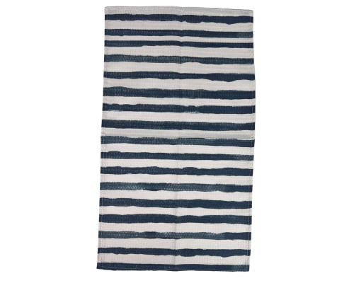 Рушник кухонний вафельний SoundSleep Stripes сіро-сині 34х60 см