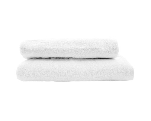 Рушник махровий з петелькою SoundSleep Lenity білий 400г/м2 50х90 см