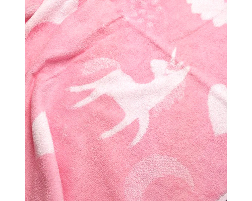 Рушник SoundSleep Unicorn махровий 70х130 см 450г рожевий (2800004961714)