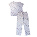 Жіноча піжама зі штанами SoundSleep Muslin Flowers муслінова L/XL  біла (2800004590495)