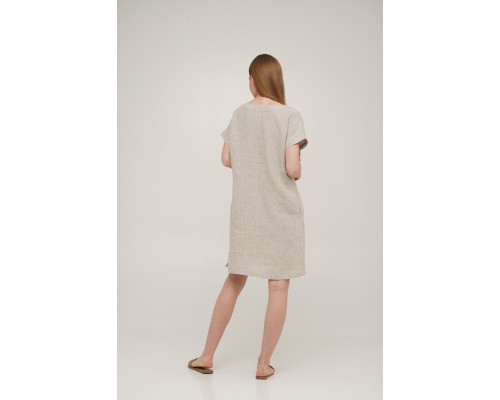 Сукня коротка Linen SoundSleep натуральна розмір m
